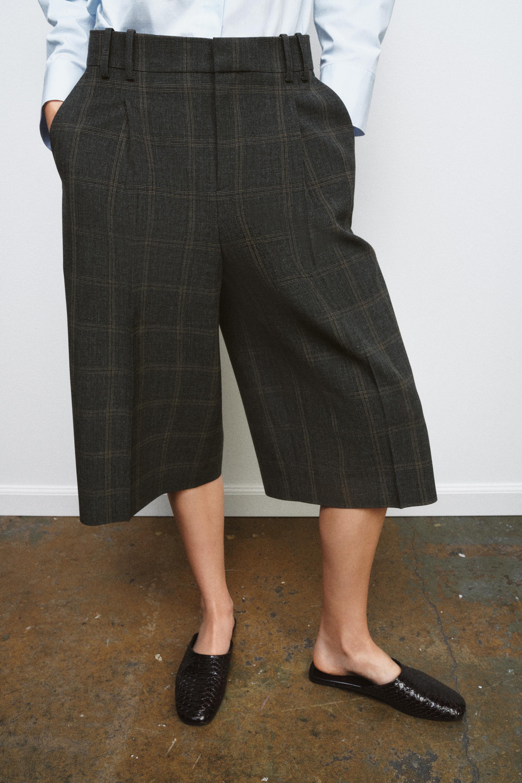 ZW COLLECTION PLAID BERMUDA SHORTS